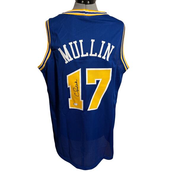 Chris Mullin Signed Golden State Warrior Jersey - Picture 2 of 2